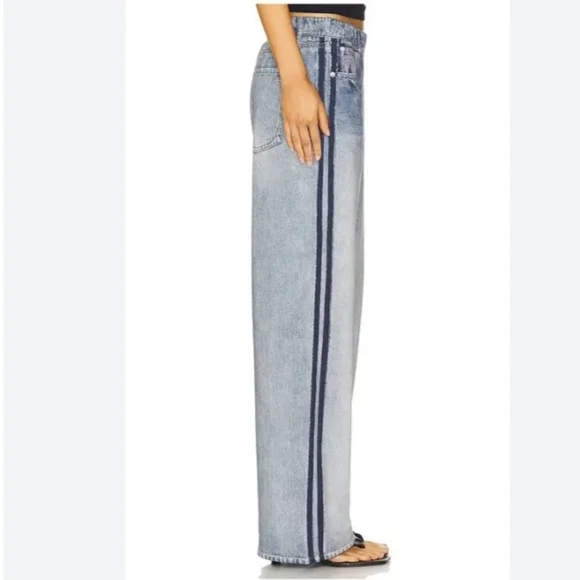 Rag & Bone Miramar Wide Leg Track Jean In Coney S NWT - Picture 8 of 16